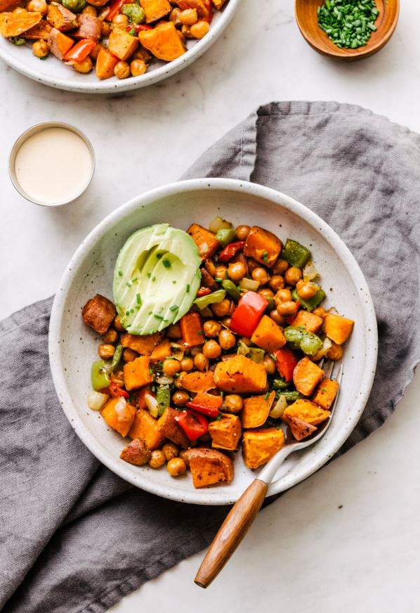 Chickpea And Sweet Potato Breakfast Hash