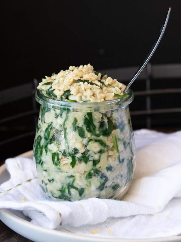 Creamy Spinach Oatmeal