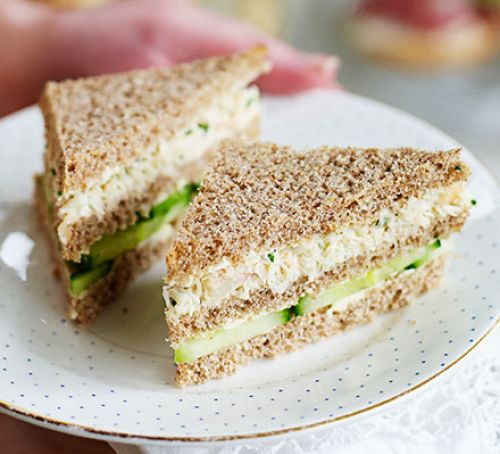 Lemony Crab & Cucumber Clubs