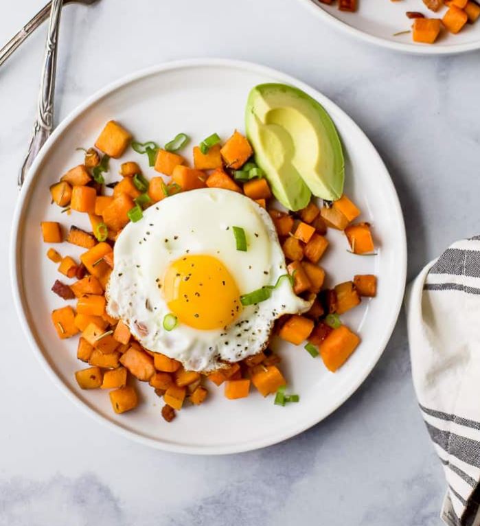 Sweet Potato Hash & Eggs