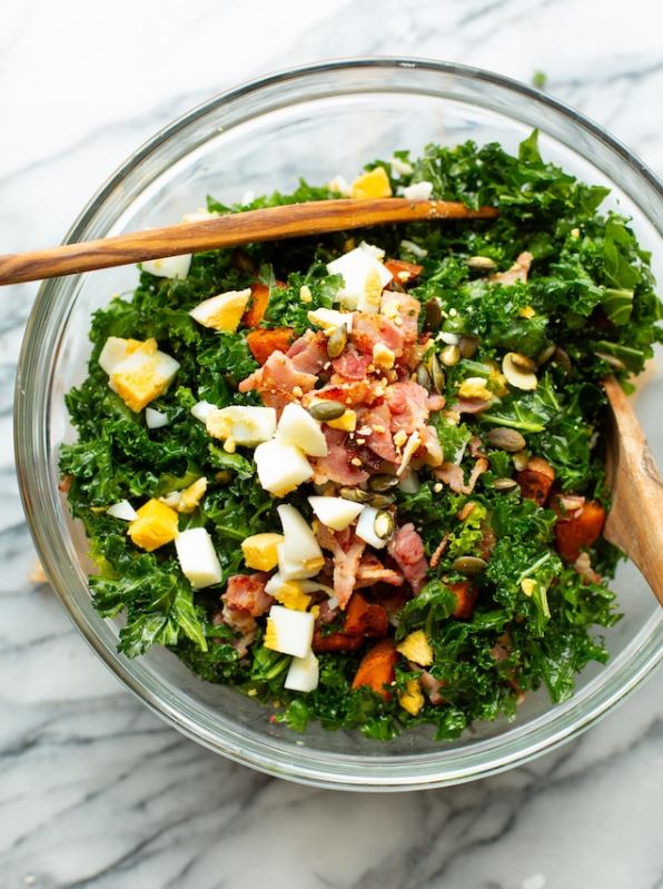 Sweet Potato Kale Breakfast Salad