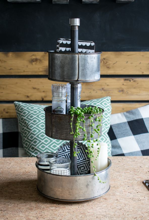 Make a tiered tray from baking tins